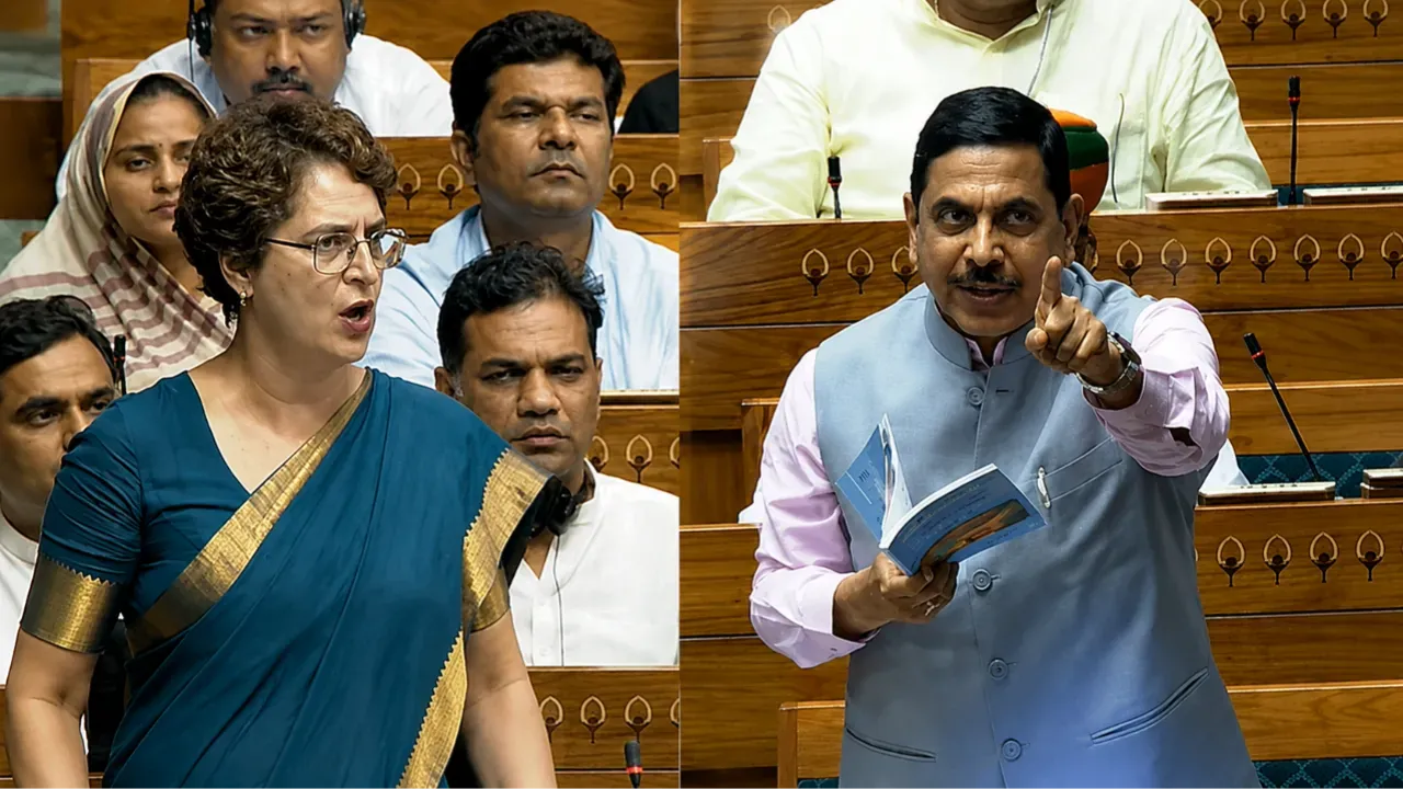 शिक्षण मंत्र्यांवर प्रियांका गांधींचा थेट निशाणा; संसदेत आरोप-प्रत्यारोपांचा कल्लोळ