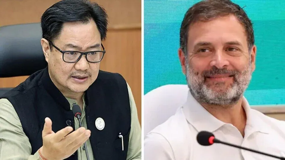 संसदीय कोंडीवर तोडगा शोधण्याचे प्रयत्न; रिजिजूंची राहुल गांधीं सोबत दुसरी बैठक