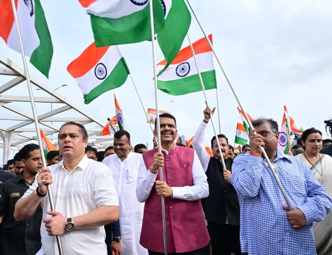‘राष्ट्र प्रथम तिरंगा उत्सवा’त देशभक्तीचा जल्लोष; मुख्यमंत्र्यांच्या हस्ते रॅलीचे उद्घाटन