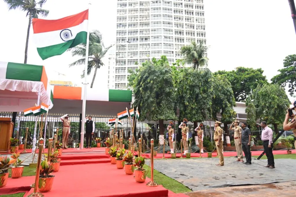 मंत्रालयात स्वातंत्र्यदिनाची रंगीत तालीम; १५ ऑगस्टला मुख्यमंत्र्यांच्या हस्ते ध्वजारोहण
