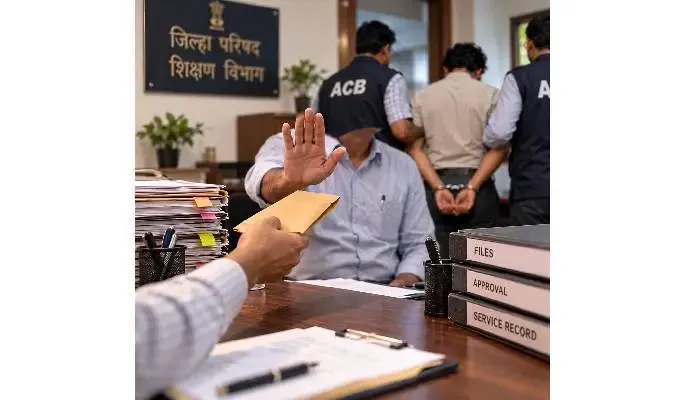 सोलापूर जिल्हा परिषदेत लाचखोरी प्रकरणी शिक्षा; वरिष्ठ सहायकाला ३ वर्षांचा कारावास