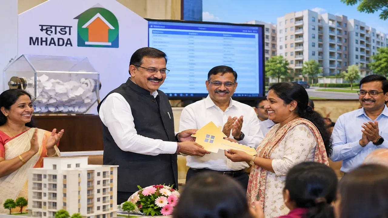 नाशिक मध्ये ३३३ कुटुंबांचे घराचे स्वप्न साकार; म्हाडाच्या सोडतीत विजेत्यांची घोषणा