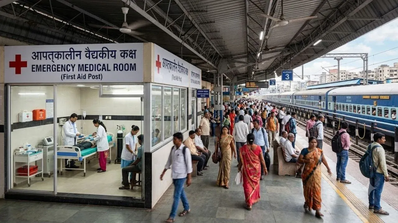 मुंबई लोकल प्रवाशांना मोठा दिलासा; मध्य रेल्वेच्या ४३ स्थानकांवर आपत्कालीन वैद्यकीय कक्ष