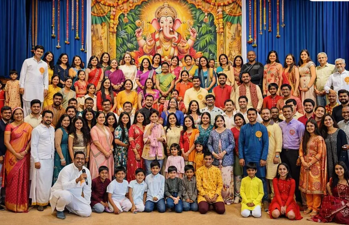 जर्मनीतील हानाऊत दुमदुमला ‘गणपती बाप्पा मोरया’; भारतीय समुदायाने एकत्र साजरा केला गणेशोत्सव