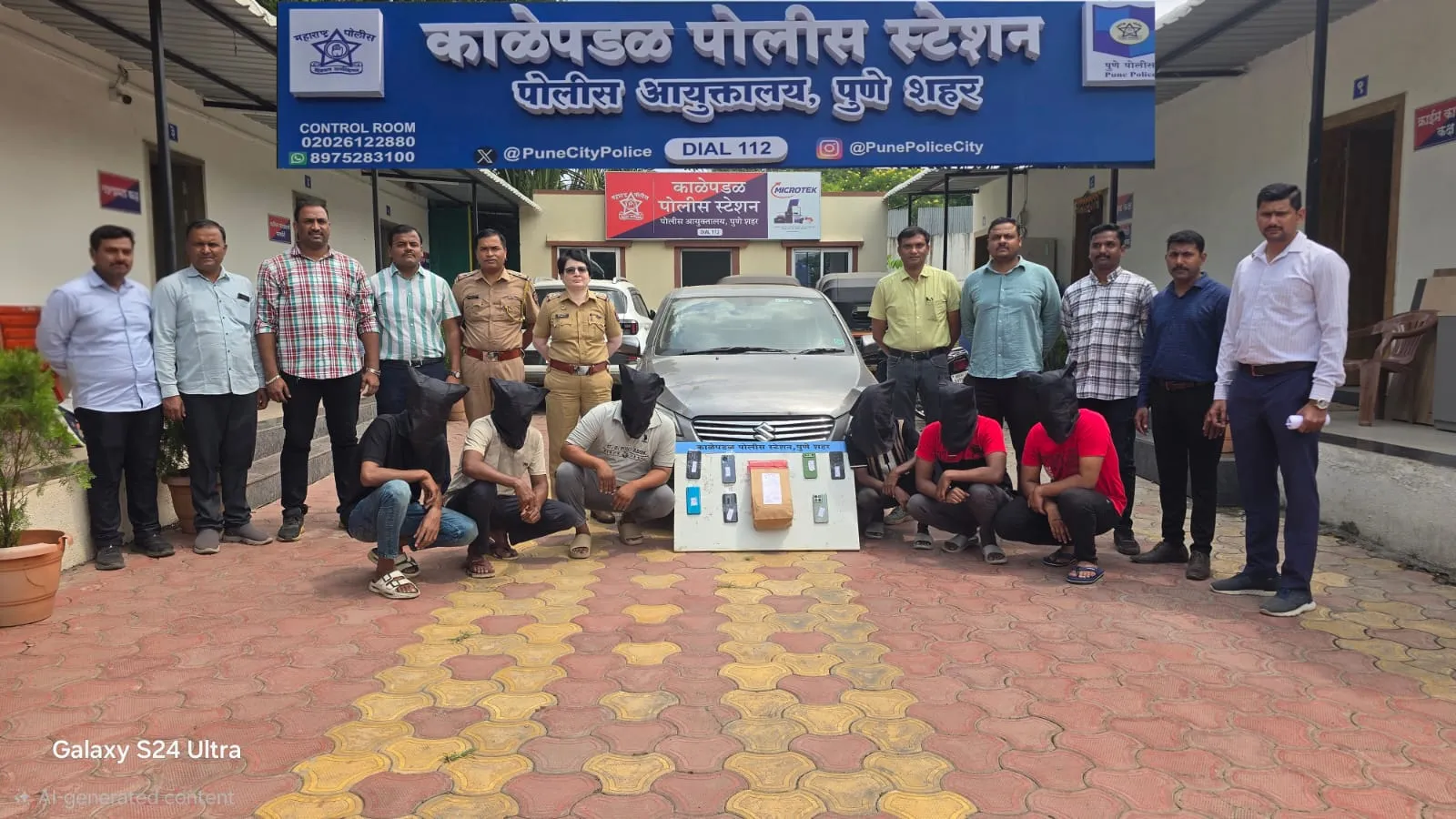काळेपडळ पोलिसांचा गांजा तस्करांवर छापा; ८.५५ लाखांचा मुद्देमाल जप्त, सहा आरोपी अटकेत