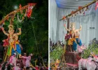 नवी मुंबईत साताऱ्याच्या ‘बावधन बगाड’ यात्रेचा देखणा अविष्कार; ‘गोड गणपती’च्या सजावटीने वेधले लक्ष