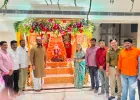 जयकुमार गोरे यांच्या दहीवडीतील निवासस्थानी बाप्पा विराजमान; सुख-समृद्धीसाठी प्रार्थना