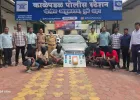 काळेपडळ पोलिसांचा गांजा तस्करांवर छापा; ८.५५ लाखांचा मुद्देमाल जप्त, सहा आरोपी अटकेत