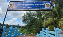 घाट सुशोभित, पण महापुरुषांच्या चित्रांकडे दुर्लक्ष; संदीप खर्डेकरांनी प्रशासनाला घेरले