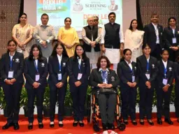 मुंबई राजभवनात विश्वविजेत्या अंध महिला क्रिकेटपटूंचा गौरव सोहळा