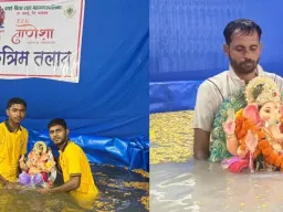 पर्यावरणपूरक गणेशोत्सवाला नागरिकांचा प्रतिसाद; डीजेचा दणदणाट घटला, कृत्रिम तलावांना पसंती