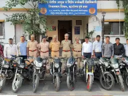 पुण्यात दुचाकी चोरांचे रॅकेट उघड; १४ मोटारसायकली जप्त, दोघे जेरबंद