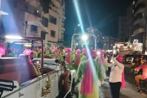 नऱ्हे पोलिसांच्याच मिरवणुकीत ‘डीजे’चा दणदणाट; रुग्णालय परिसरात आवाजाने नागरिक संतप्त