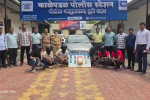 काळेपडळ पोलिसांचा गांजा तस्करांवर छापा; ८.५५ लाखांचा मुद्देमाल जप्त, सहा आरोपी अटकेत