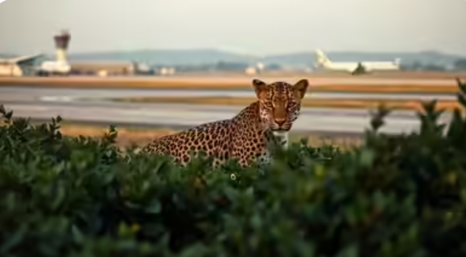 पुणे विमानतळावर बिबट्याचे दर्शन; वन विभाग सतर्क 