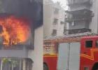 मुंबईत इमारतीमध्ये लागली आग...अग्निशमन दलाचे आग विझवण्यासाठी शर्थीचे प्रयत्न 