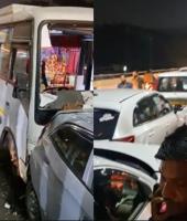 येरवड्यात नवले ब्रिज अपघाताची पुनरावृत्ती... 7 ते 8 गाड्यांची धडक 